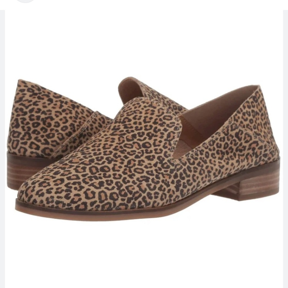 Lucky Brand Cahill Suede Leather Smoking Shoe Flats